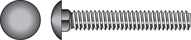 Galvanized carriage screw 1/2x3 inches by Emery Jensen, showing a shiny metal screw with a flat head and threaded shaft