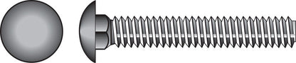 Galvanized carriage screw 3/8x5 inches from Emery Jensen, used for heavy-duty fastening and construction projects.