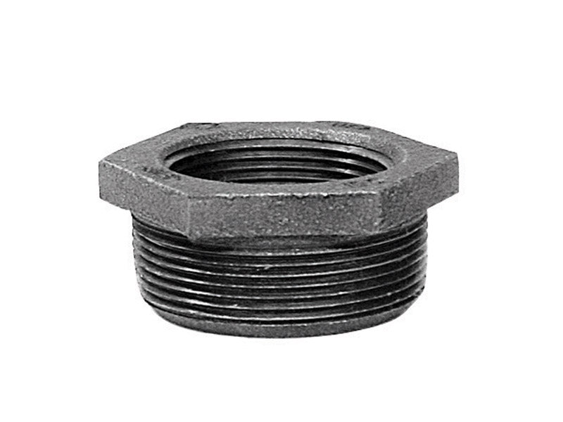 Galvanized iron bushing 1.25x1 inch from Emery Jensen showing the threaded fitting for plumbing or piping use