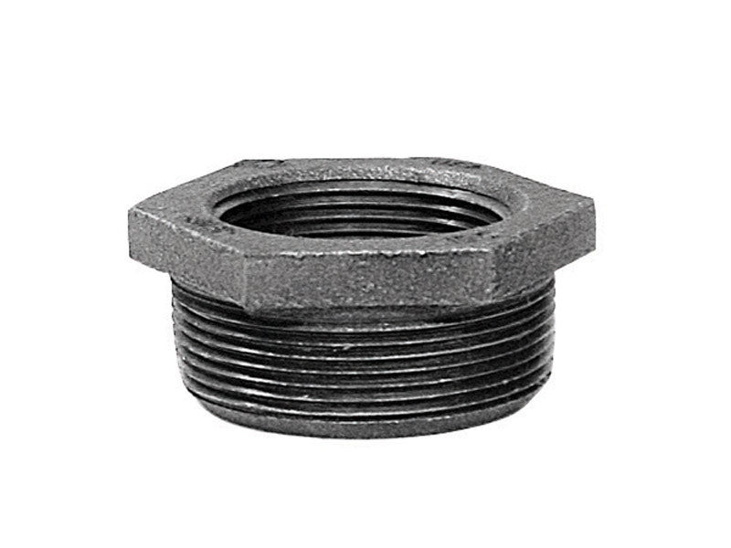Galvanized iron bushing 1.5x3/4 inch from Emery Jensen, U.S. galvanized iron fittings for plumbing and pipe connections.