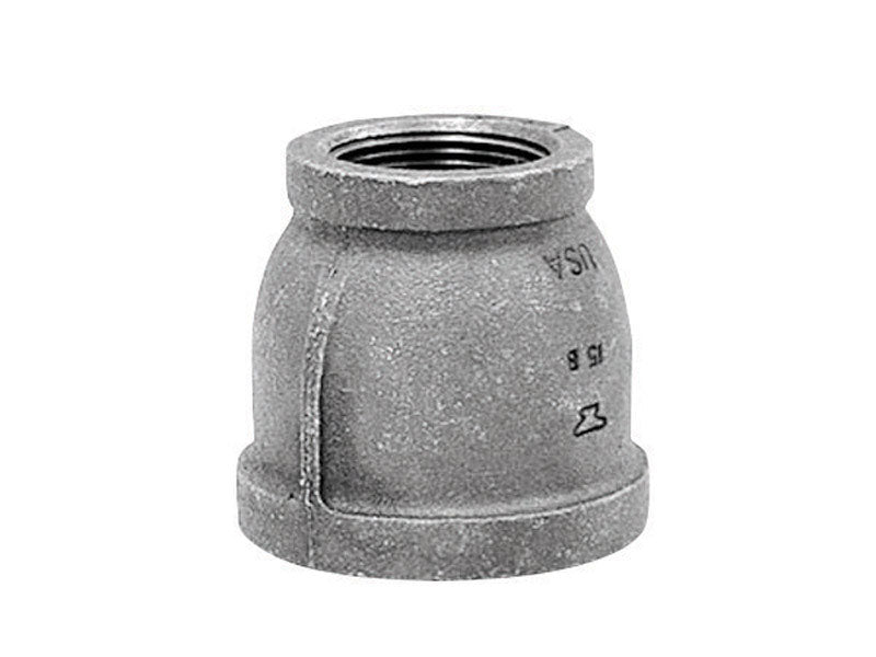 Emery Jensen galvanized iron fitting for couples, 1.25x3/4 inch, durable U.S. galvanized iron fitting for plumbing or construction.