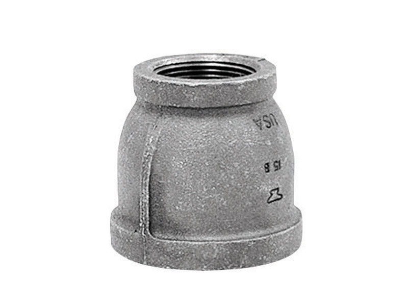Emery Jensen galvanized iron fittings for plumbing, 3/4x1/2 inch, U.S. standard, showing a close-up of the fitting connector.