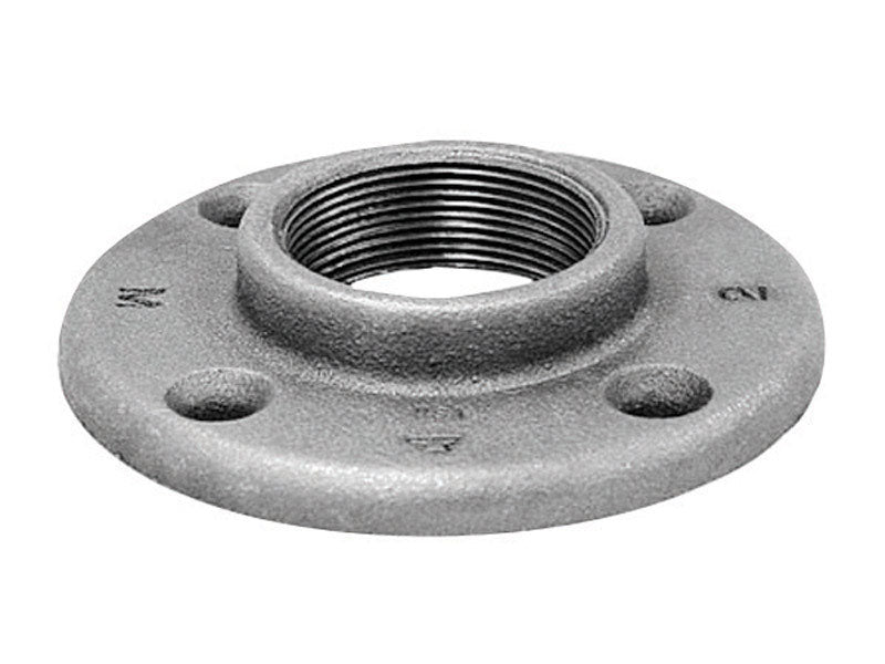 FLANGE FLOOR BLACK 1.5"