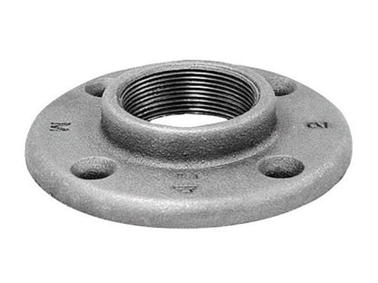 FLANGE FLOOR BLACK 1.5"