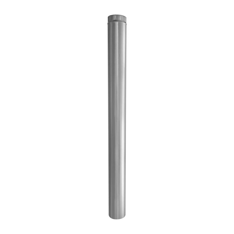 Galvanized vent pipe fittings by Emery Jensen, 30 gauge, 5x60 inches, in a pack of 10, for residential venting systems.