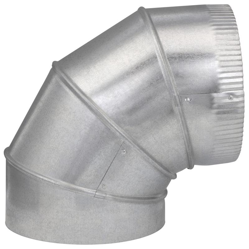 FURNACE PIPE 90DELBW 8" - Pack of 4