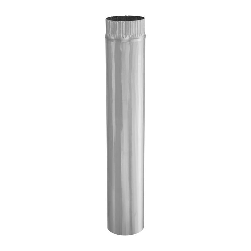 Pack of 10 Emery Jensen galvanized vent pipes, 30 gauge, 5x24 inches for ventilation and ducting applications.
