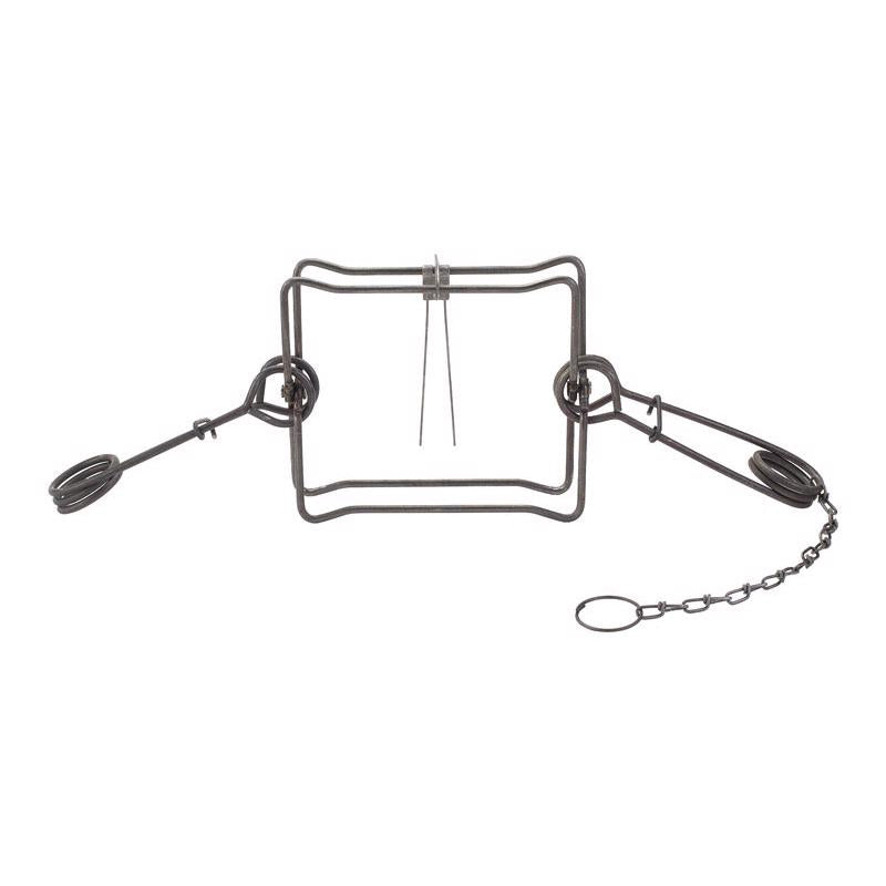 Emery Jensen Animal Body Trap #330 for game trapping, featuring metal construction and trigger mechanism for humane animal capture.