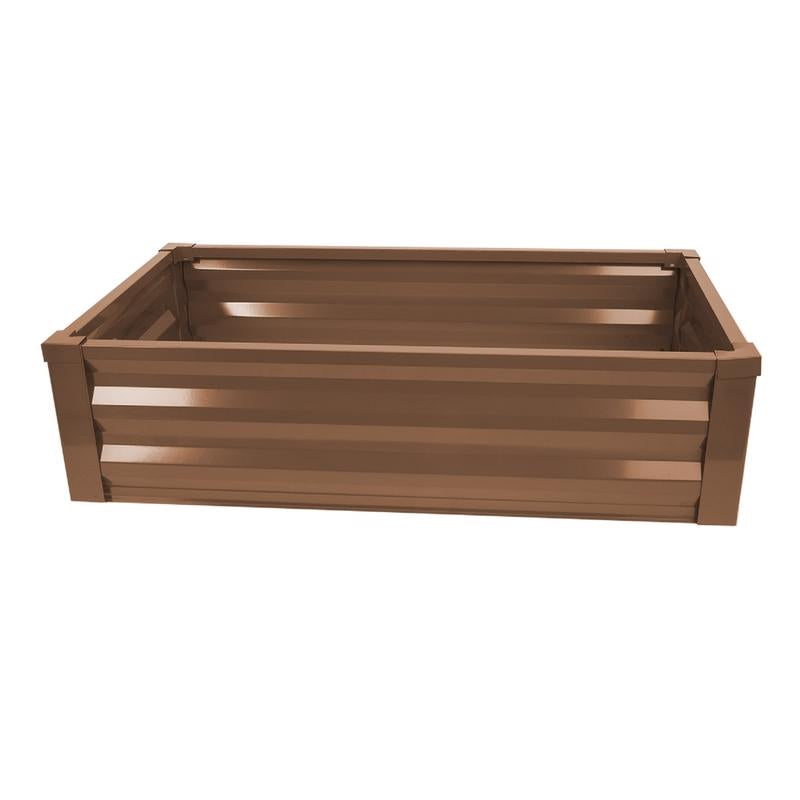 Emery Jensen RAISD Garden Bed 48x24 inch garden box with a themed planting design, ideal for outdoor gardening projects.