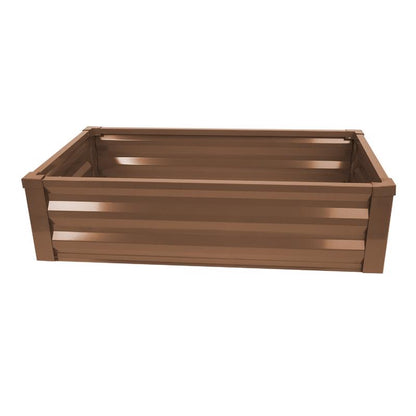 Emery Jensen RAISD Garden Bed 48x24 inch garden box with a themed planting design, ideal for outdoor gardening projects.