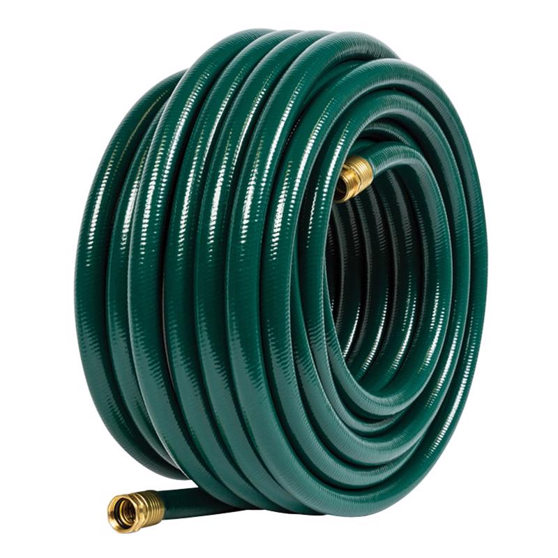 Emery Jensen FLEXOGEN garden hose 3/4 inch x 100 feet, flexible and durable for watering gardens and outdoor tasks.