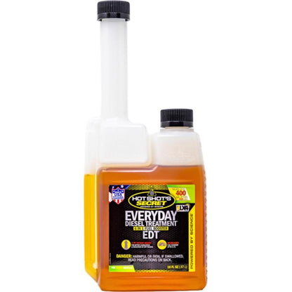 Emery Jensen 16oz gas and diesel fuel antifreeze treatment bottle for engine protection and cold weather performance.
