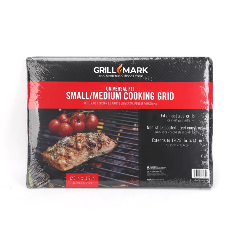 Emery Jensen universal stainless steel gas grill grate for compatible barbecue grills, durable and easy to clean.