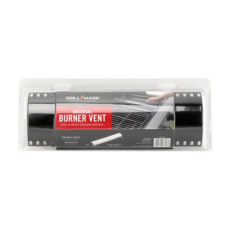 Black 20-inch heat plate for gas grill, Emery Jensen brand, designed to replace or upgrade grill heating components.