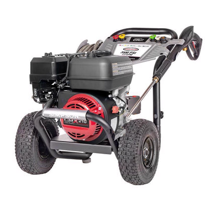Emery Jensen 3500 PSI gas pressure washer with 2.5 GPM, featuring a durable design and high pressure cleaning power.