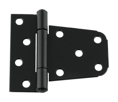 Emery Jensen heavy-duty gate hinges, black finish, designed for secure outdoor gate installation