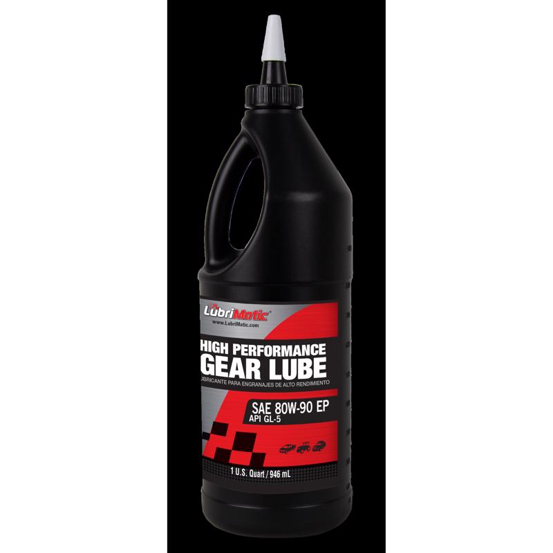 Pack of six Emery Jensen Oil Gear 80W90 Lubricant bottles, gear lube for automotive and machinery use.