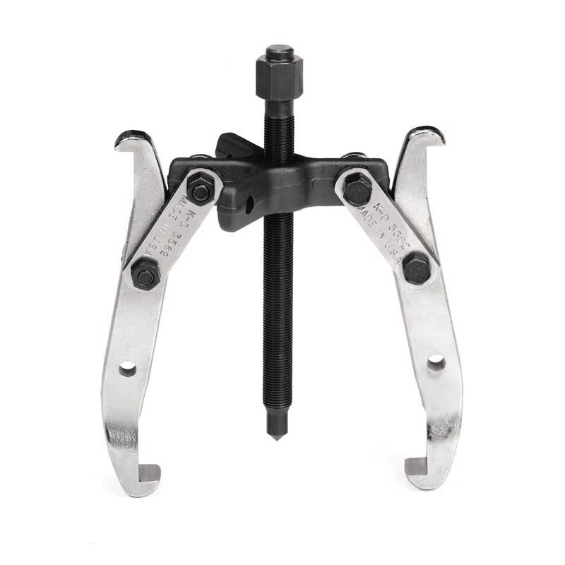 Emery Jensen REVERS2TON25W gear puller with steel arms and adjustable screw for removing gears and pulleys.