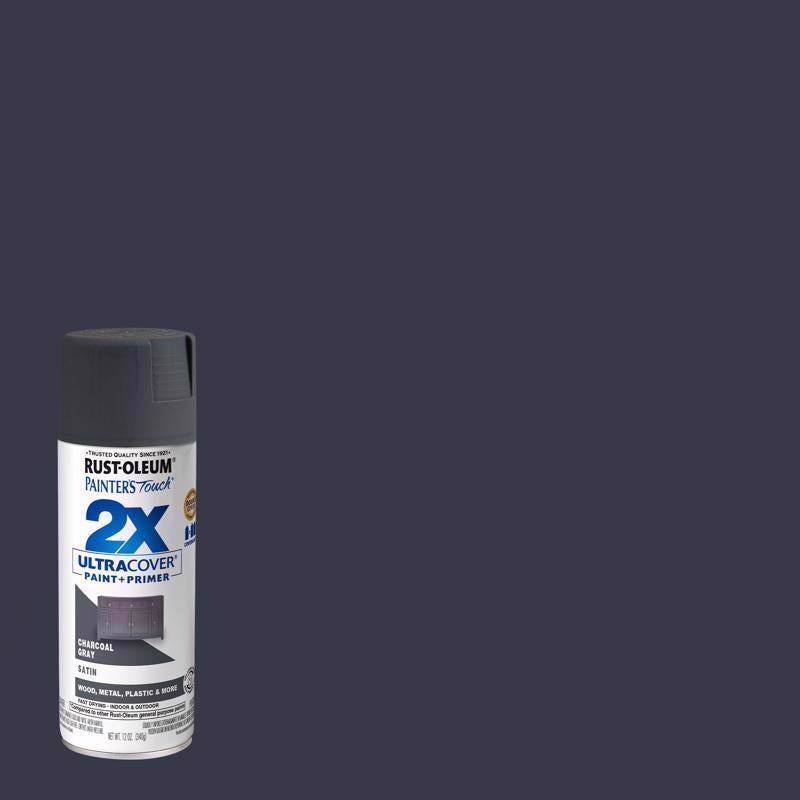 SPRY PNT 2X STN GRY 12OZ - Pack of 6