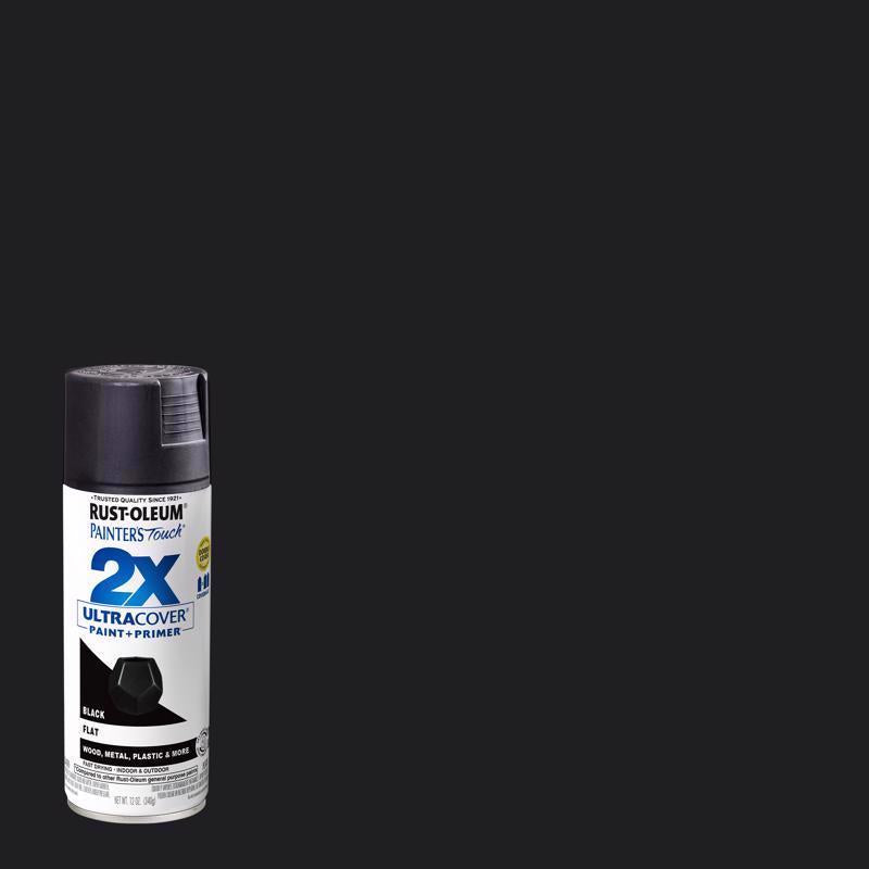 SPRYPNT 2X FLT BLACK - Pack of 6