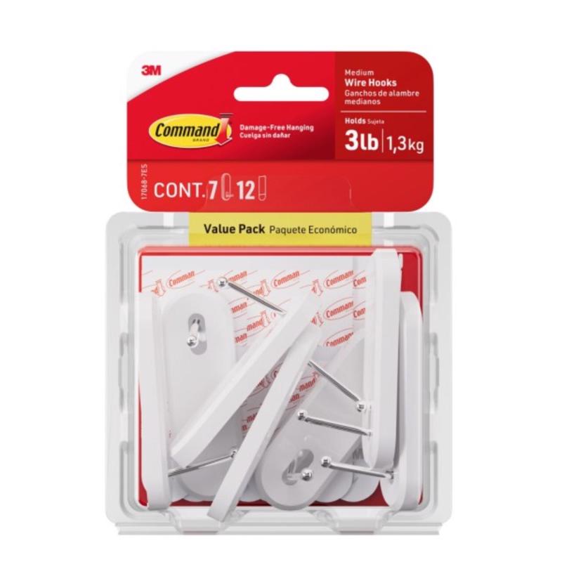 MED PLSTC HOOK 7PK