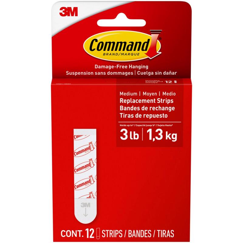 White Emery Jensen general purpose refill strap with medium foam padding, designed for versatile cleaning and maintenance tasks.