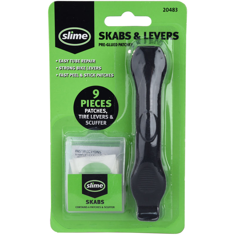 Set of 9 Emery Jensen bike repair skabs and levers for general bike maintenance and repair tasks.