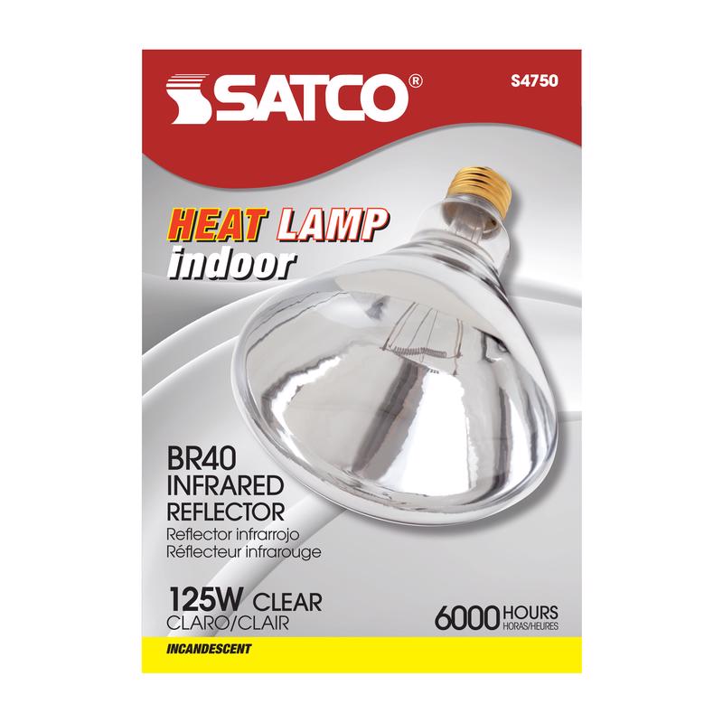 HEAT BULB INCAN CLR 125W