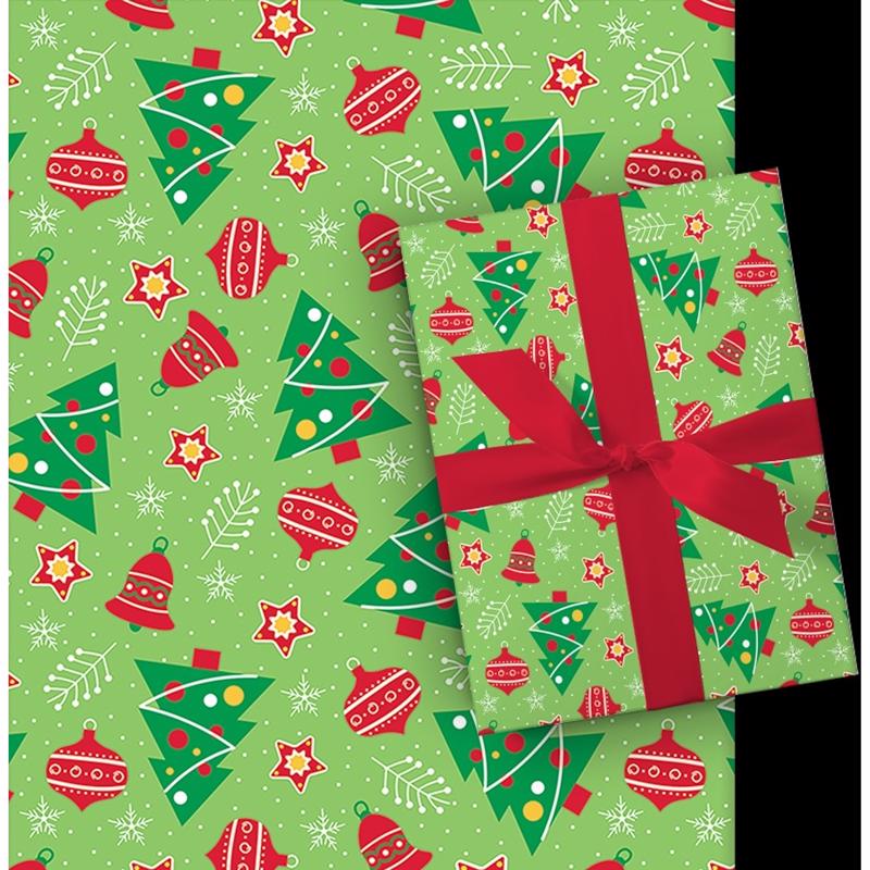 GFT WRAP PLAID FOIL 30"W - Pack of 36