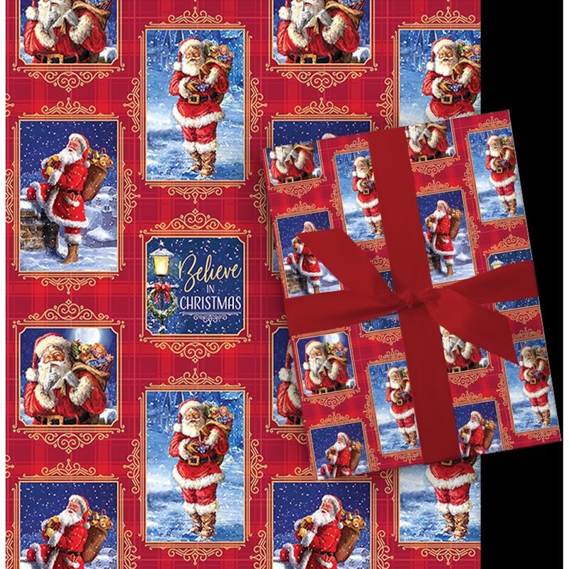 GFT WRAP SANTA SNWM 30"W - Pack of 48