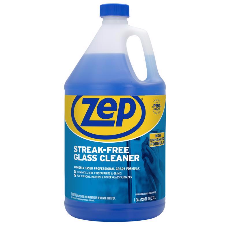 Emery Jensen glass cleaner non-aerosol, RTU 128oz bottles, pack of 4, ideal for streak-free window and glass surface cleaning.