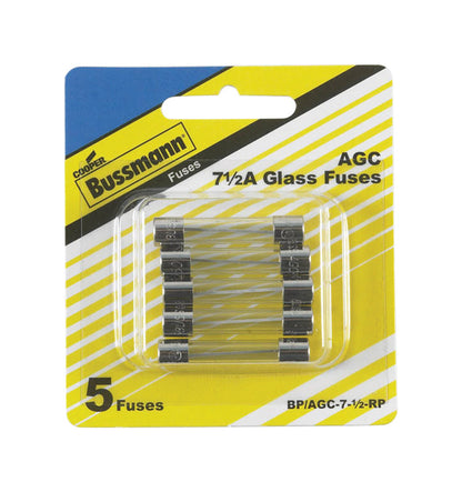 FUSE AUTO AGC 7.5amp CD5 - Pack of 5