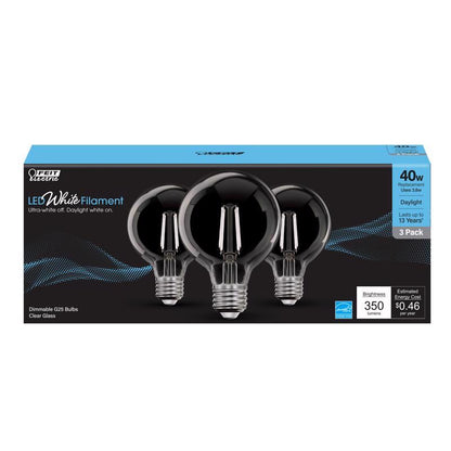 FT LED G25 DL 40W 3PK