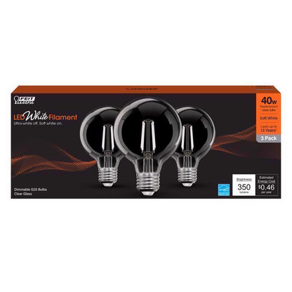 FT LED G25 SW 40W 3PK