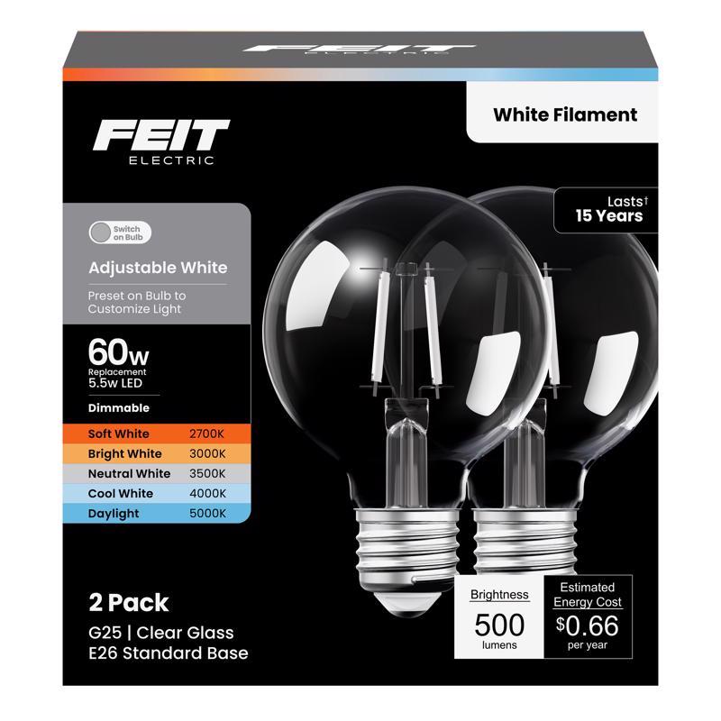 LED G25 ADJS WHT 5.5w
