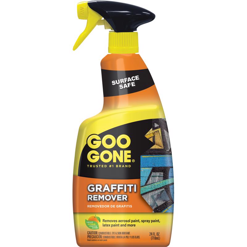 Set of four Emery Jensen graffiti removers in 24oz bottles, effective for cleaning graffiti from various surfaces.