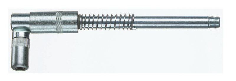 Emery Jensen 90-degree coupler for grease gun, 8-inch grease gun accessory, durable metal fitting for easy lubrication.
