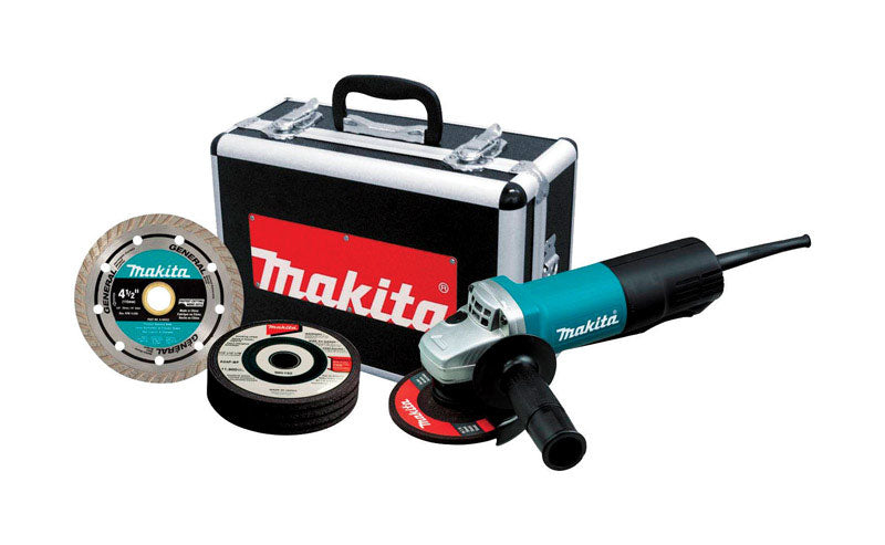 Emery Jensen 4.5lb cut-off angle grinder from the GRINDERS line, tool with a sturdy metal body and cutting disc attached.