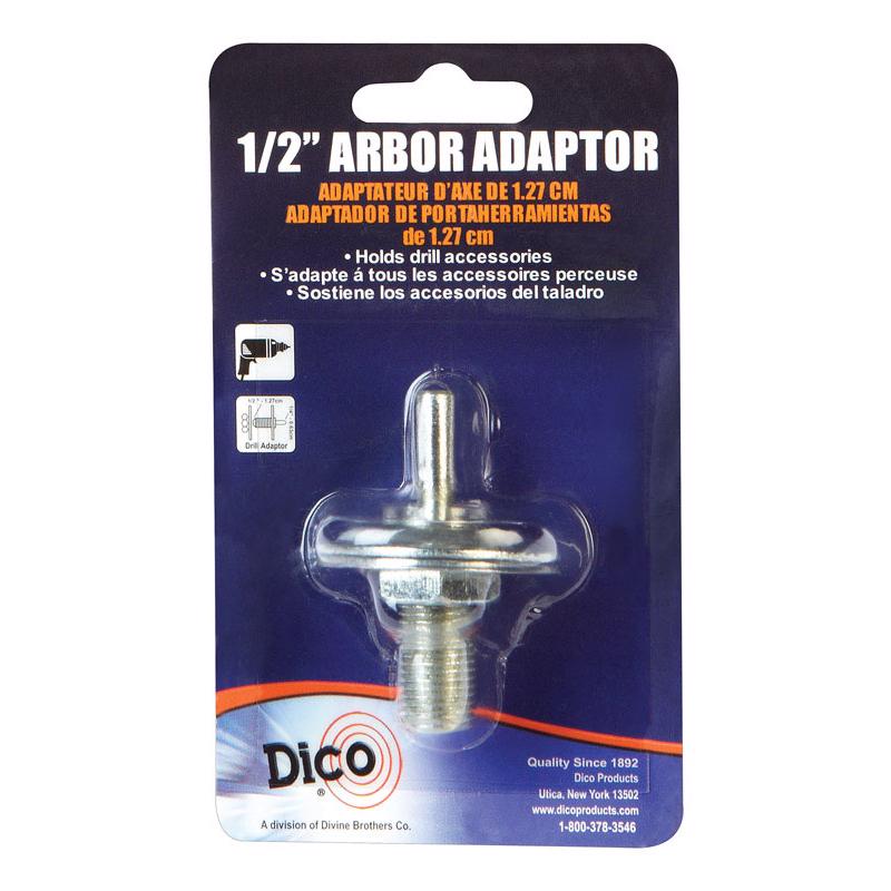 Emery Jensen Arbor Adaptr 1/2" to 1/4" shank grinding mandrel for rotary tools and grinding accessories.