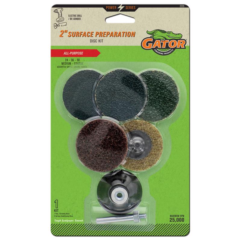 Emery Jensen grinding mandrels with 2-inch sanding disc for grinding and polishing applications.