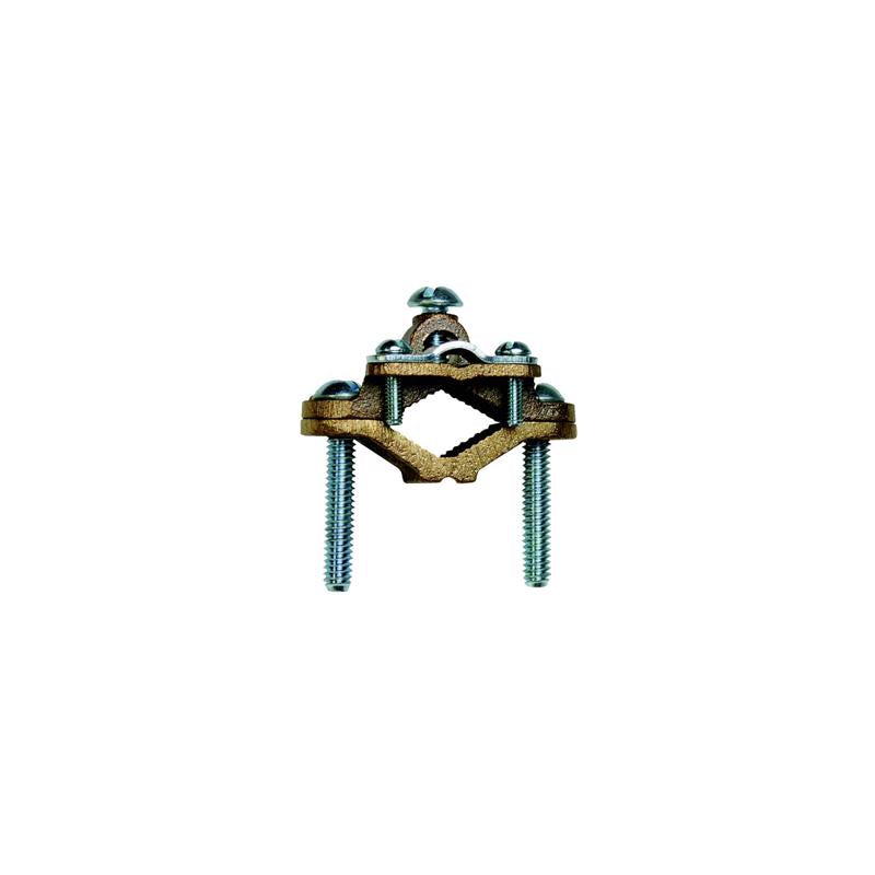 Grounding fitting from Emery Jensen, 1/2 to 1 inch size, armored grounding clamp with WR design, used for electrical grounding connections.