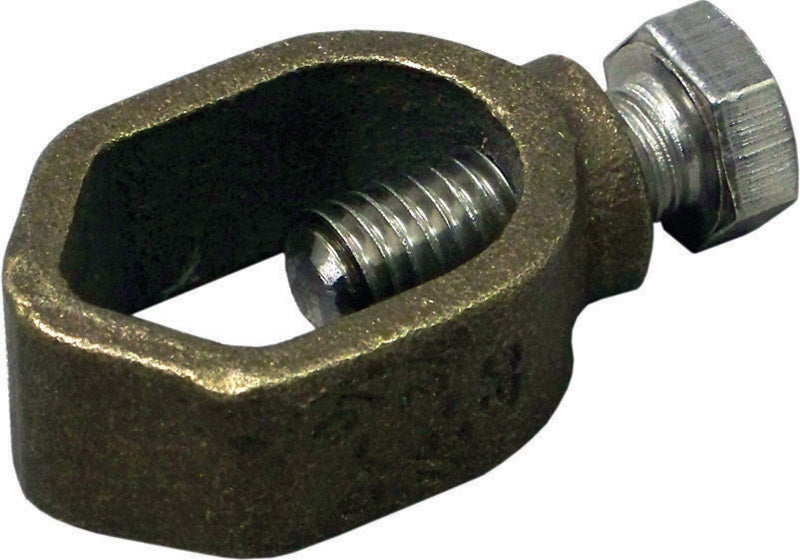 Emery Jensen grounding fittings 1/2-3/4 inch universal grounding clamp for electrical grounding connections.