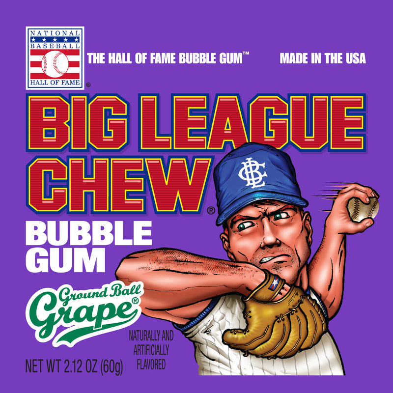 BIG LEAGUE CHEW GRAPE - Pack of 12