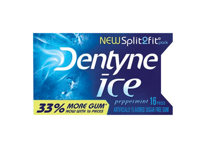 Emery Jensen peppermint chewing gum pack of 9, refreshing breath mints and gum in colorful packaging.