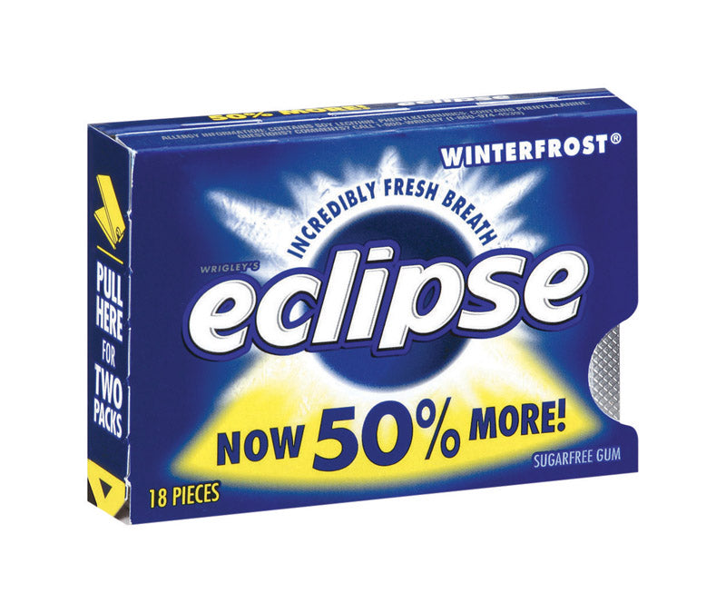 Emery Jensen winter fresh chewing gum pack of 8, breath mint and gum product with mint flavor in a colorful package.