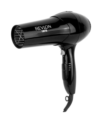 Black Emery Jensen hairdryer with three-speed settings, lightweight design, and ergonomic handle for easy styling.
