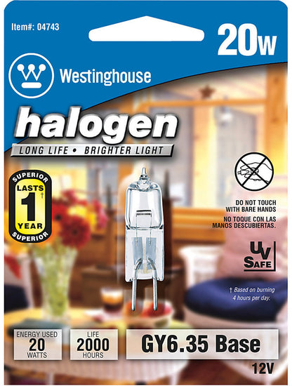 BULB 20W T-4 12V HALOGEN