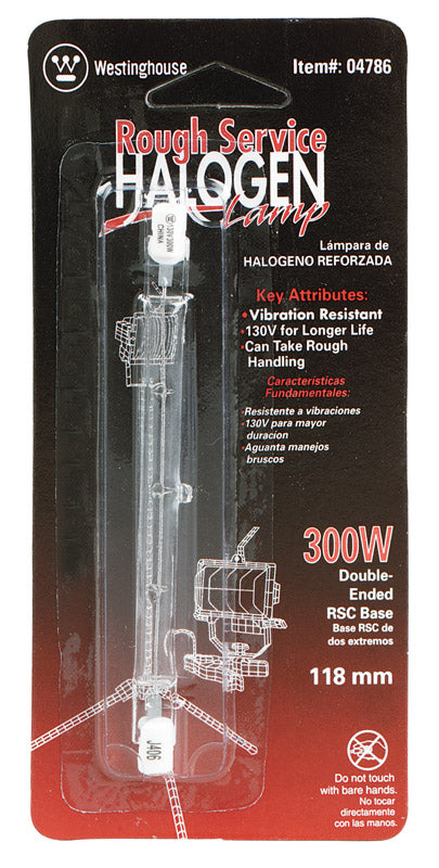 HALOGEN BULB WHT 300W - Pack of 6