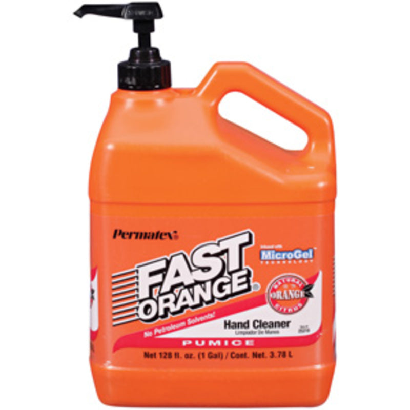 Emery Jensen hand cleaner in a 128oz container, designed for removing dirt and grease from hands with natural cleansing agents.