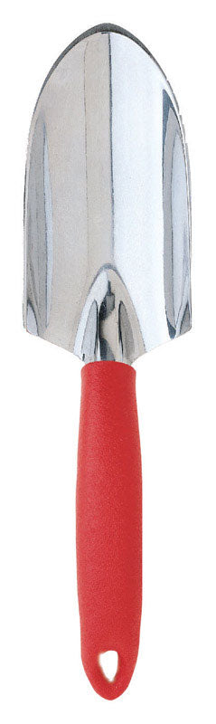 Emery Jensen hand garden trowel with a comfortable aluminum handle, ideal for planting and digging in the garden.